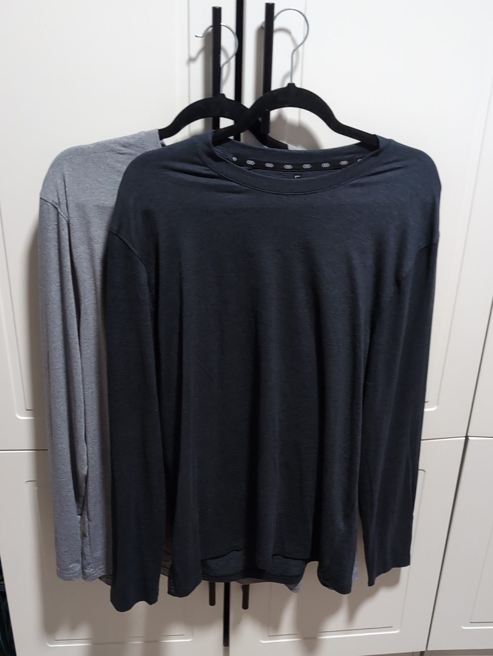 NWOT Bundle Men's Long-Sleeve Crew Neck Shirt - Light And Dark Gray